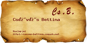 Csávás Bettina névjegykártya